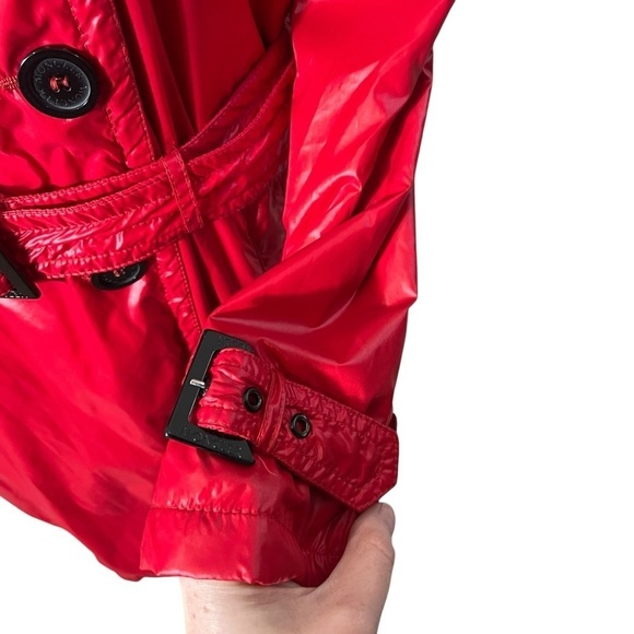 MONCLER Y2K Shiny Nylon Double Breasted Trench Coat Jacket - Picture 14 of 16